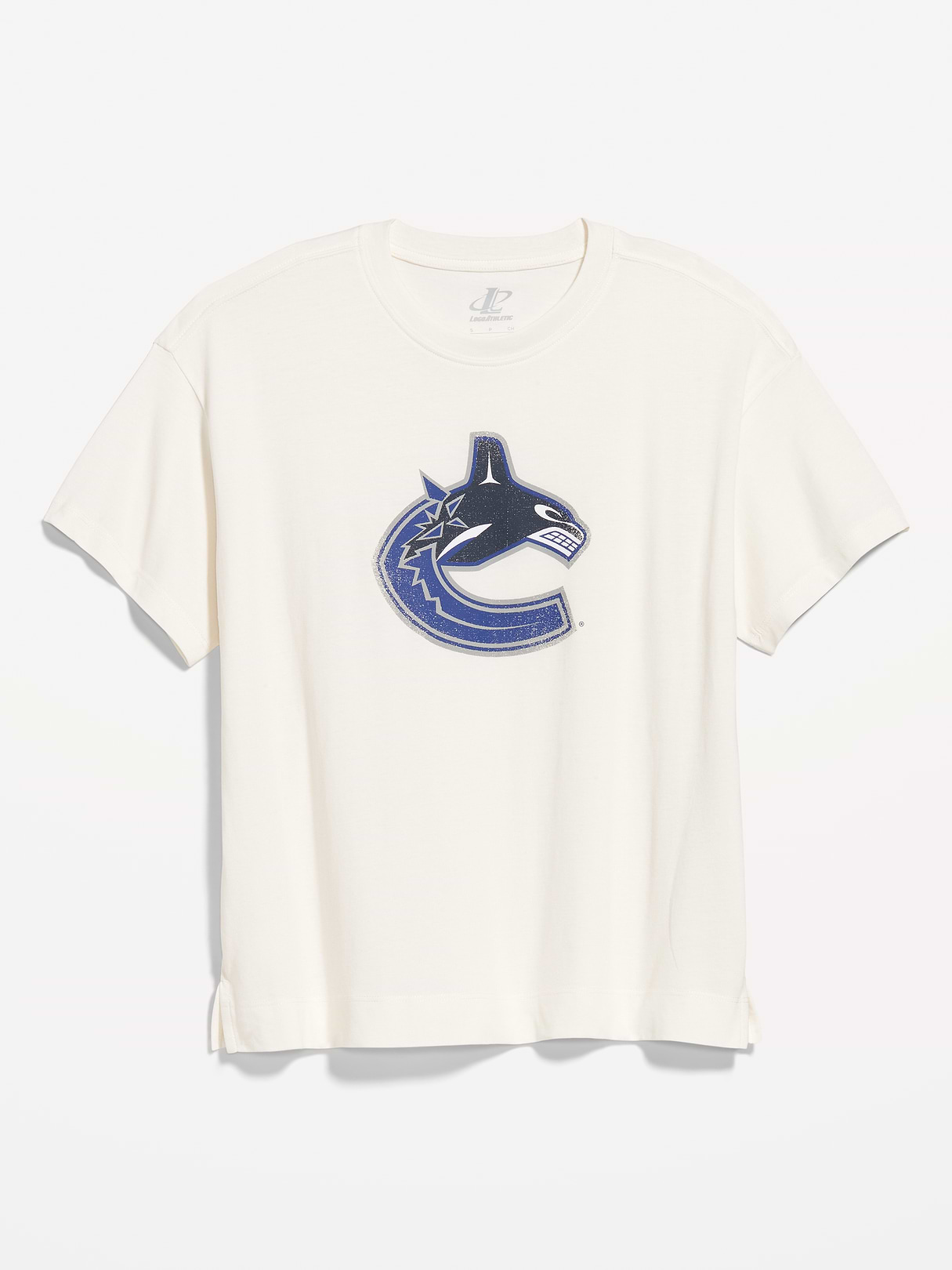 NHL Crew-Neck T-Shirt for Women - Canucks Cream