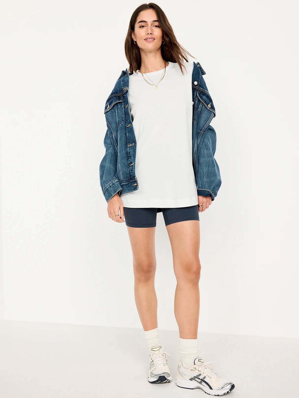 Oversized EveryWear Tunic T-Shirt - Calla Lilies