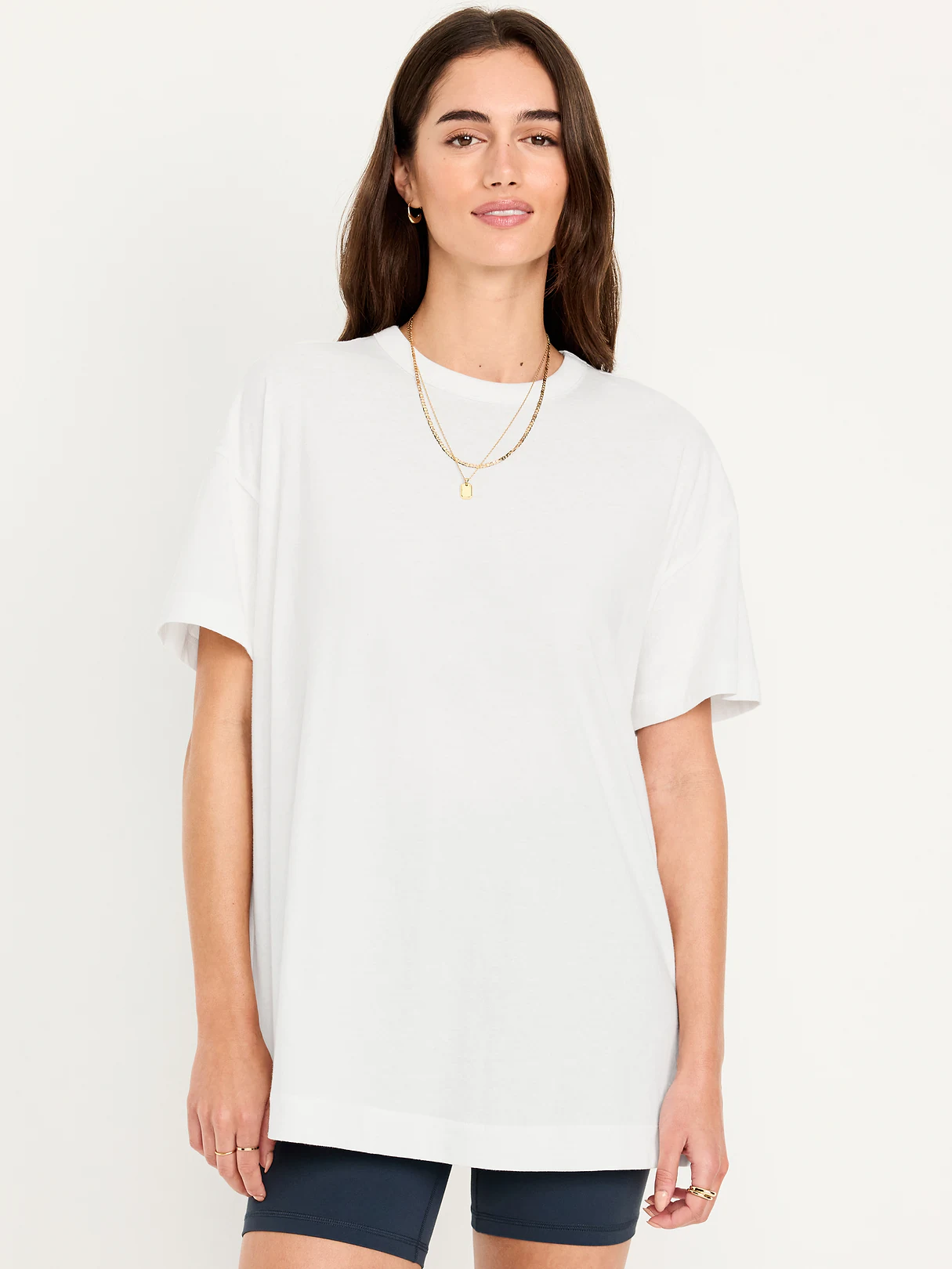 Oversized EveryWear Tunic T-Shirt - Calla Lilies