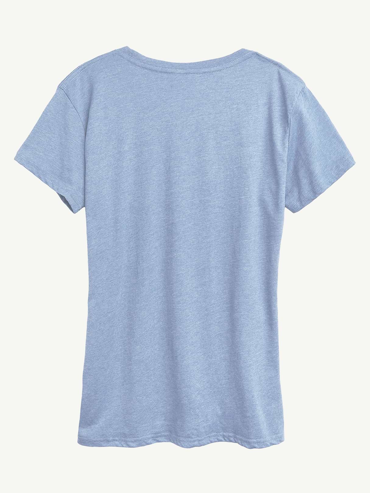 Glindafied Wicked Short Sleeve Graphic Tee - Heather Chambray Blue