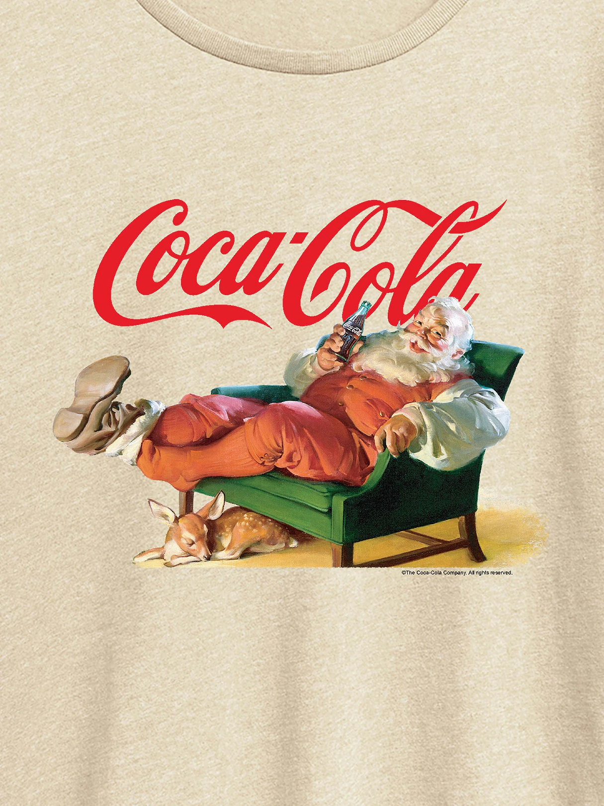 Santa Coke Short Sleeve Graphic Tee - Birch