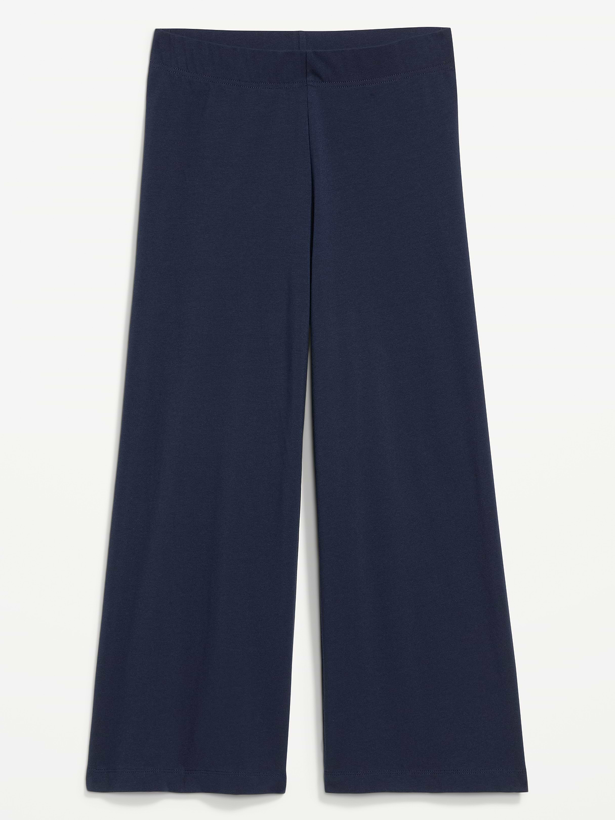 High-Waisted Fashion Wide-Leg Cropped Leggings - In the Navy