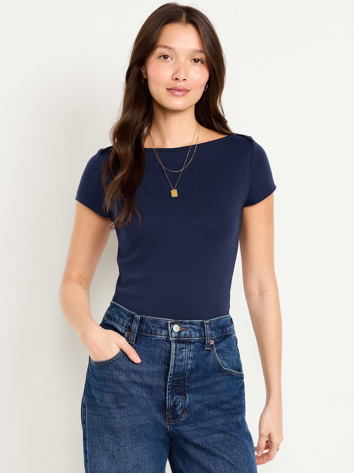 Snug Boatneck T-Shirt - Arctic Depth