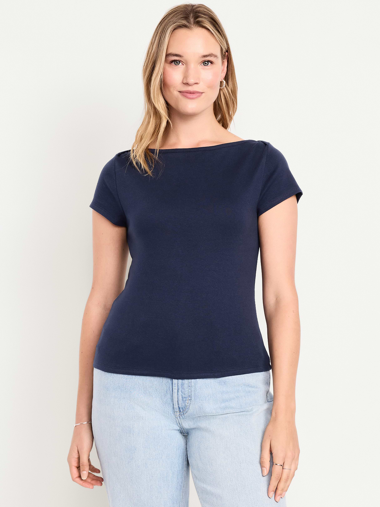 Snug Boatneck T-Shirt - Arctic Depth