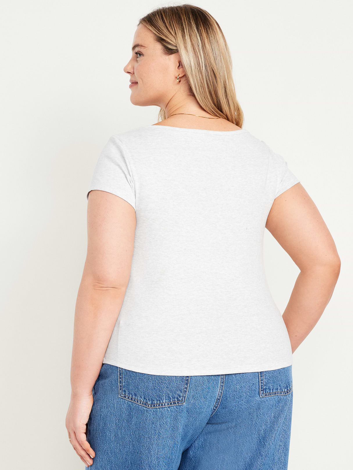 Snug Boatneck T-Shirt - Light Heather Gray