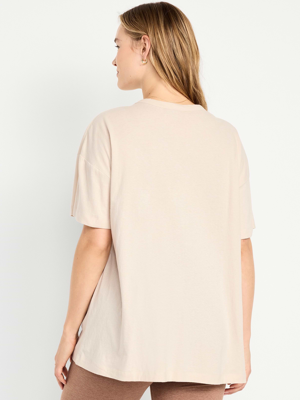 Oversized EveryWear Tunic T-Shirt - Howlite
