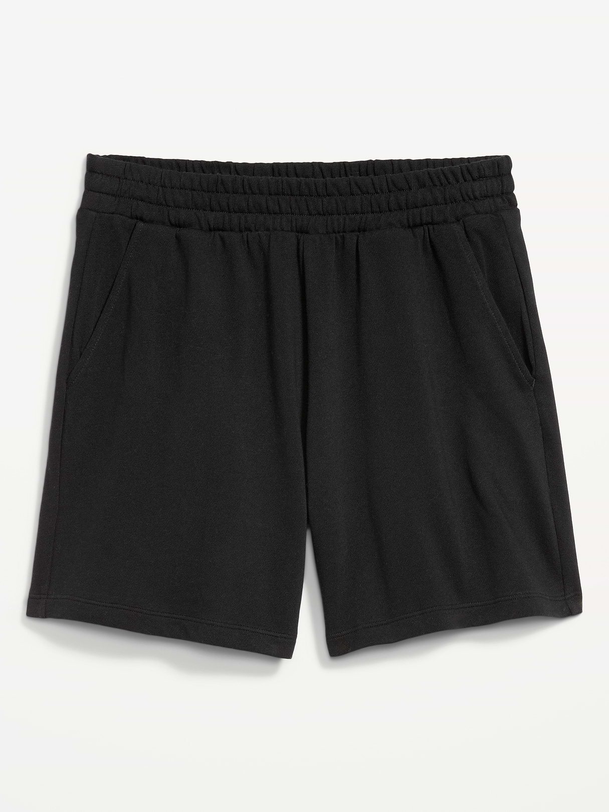 High-Waisted Pull-On Shorts -- 5-inch inseam - Black Jack
