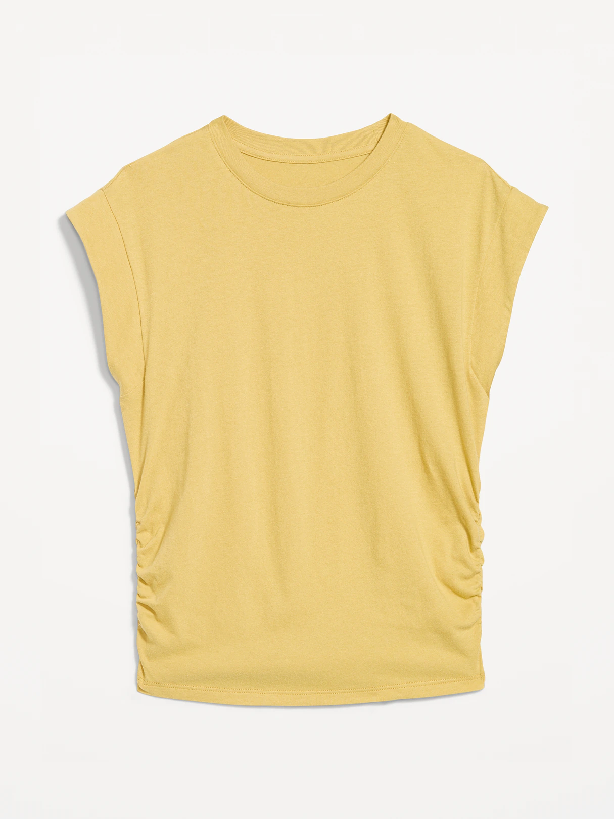 Cap-Sleeve Cinch-Waist Top - Sandstorm