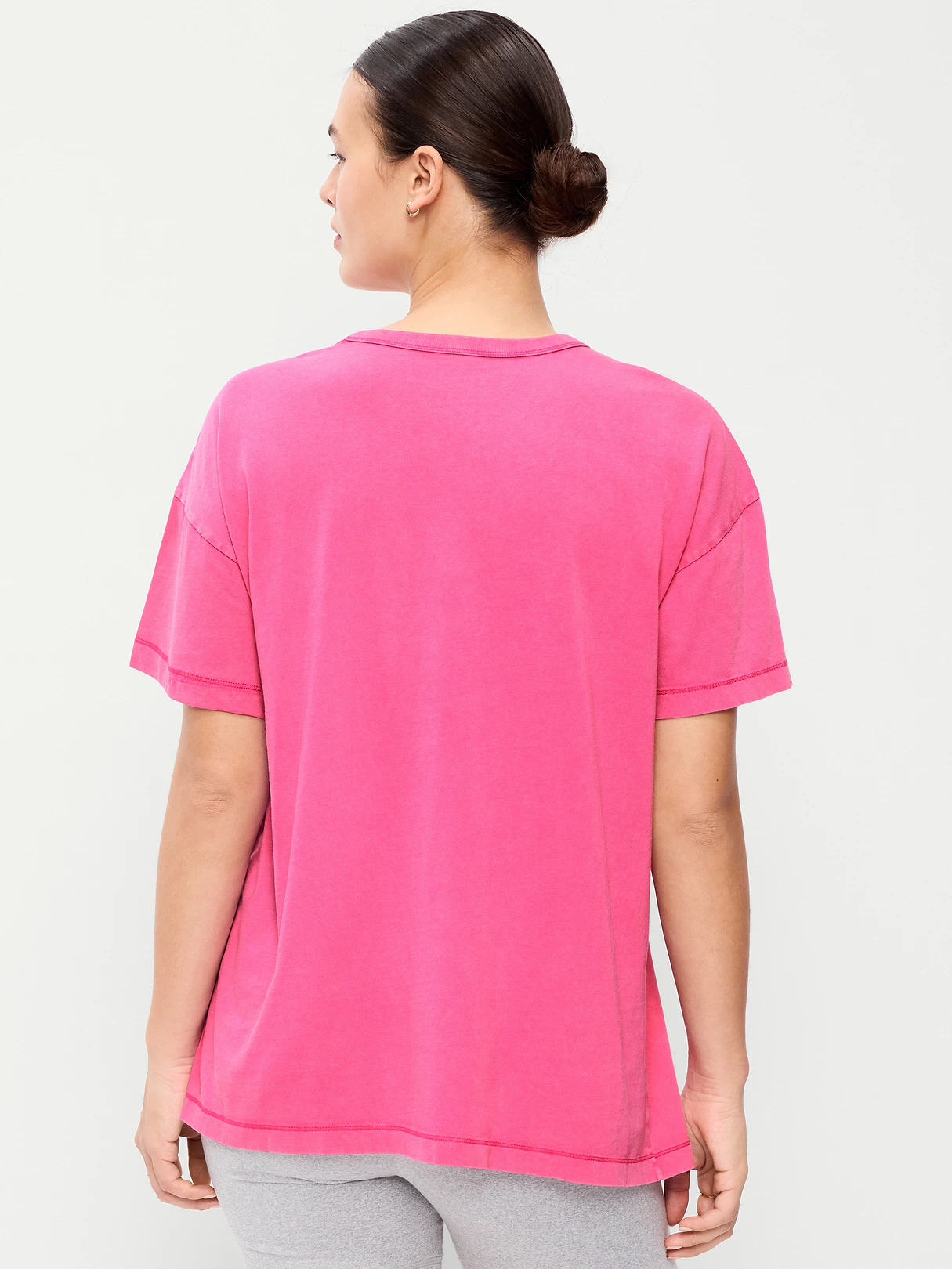 Oversized EveryWear Tunic T-Shirt - Dragonfruit
