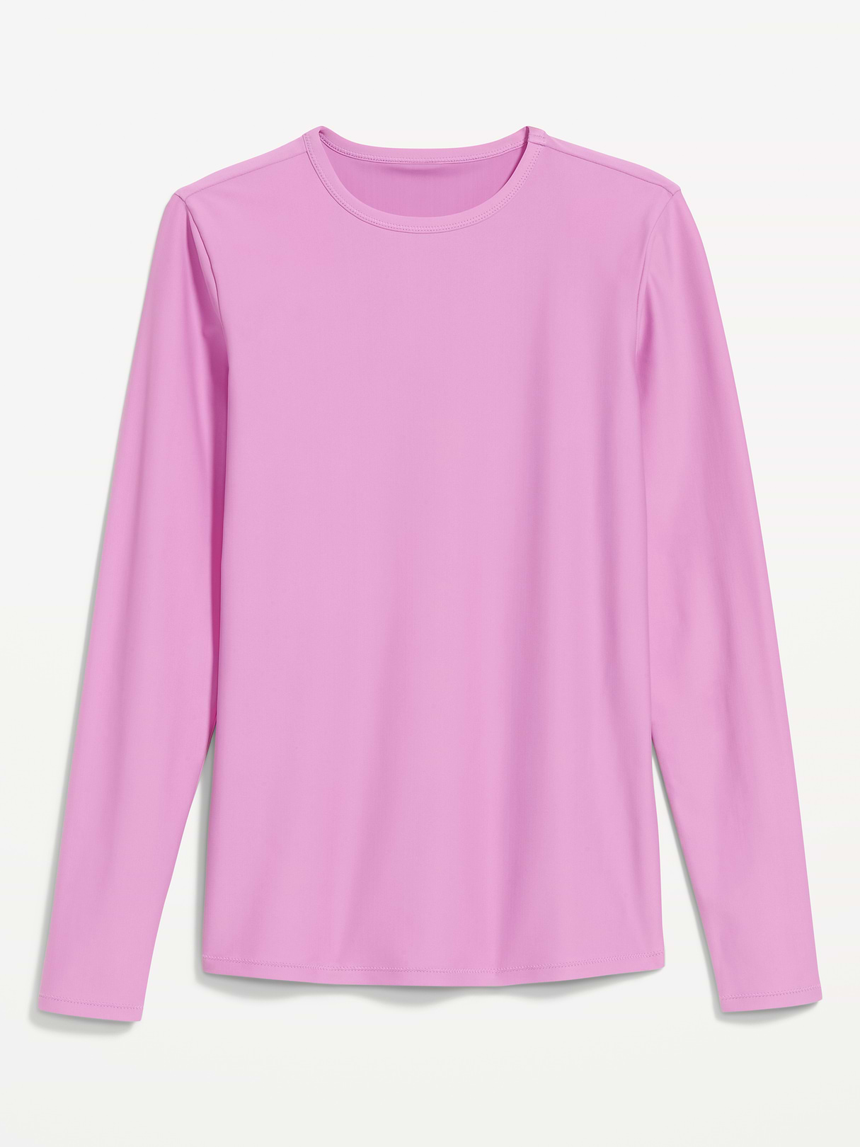 Long-Sleeve Matte Rashguard Swim Top - Rock Rose