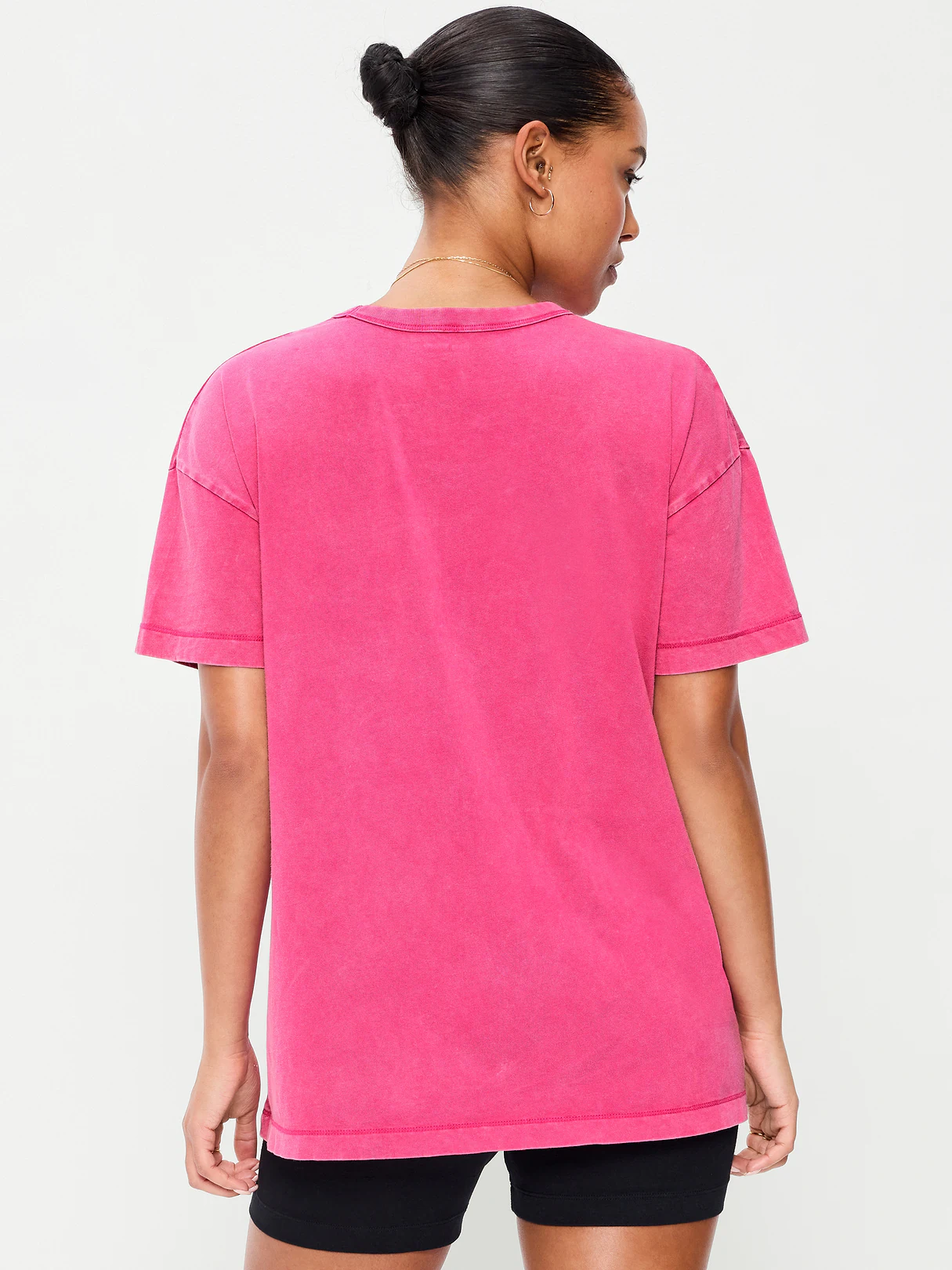 Oversized EveryWear Tunic T-Shirt - Dragonfruit