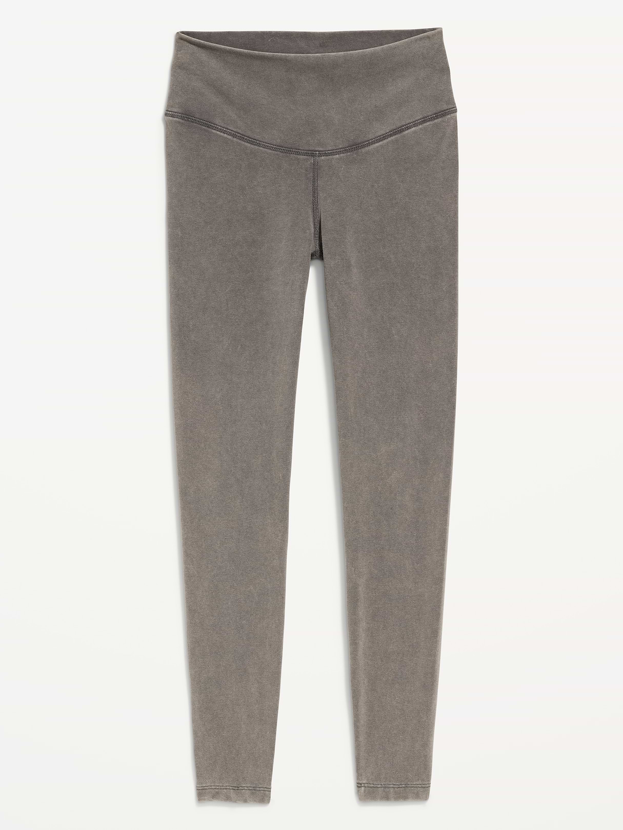 High-Waisted PowerChill 7/8 Cotton Leggings - Panther (Washed)
