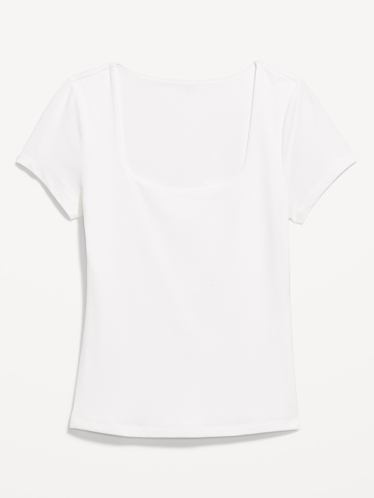 Hug Double-Layer Scoop-Neck Top - Calla Lilies