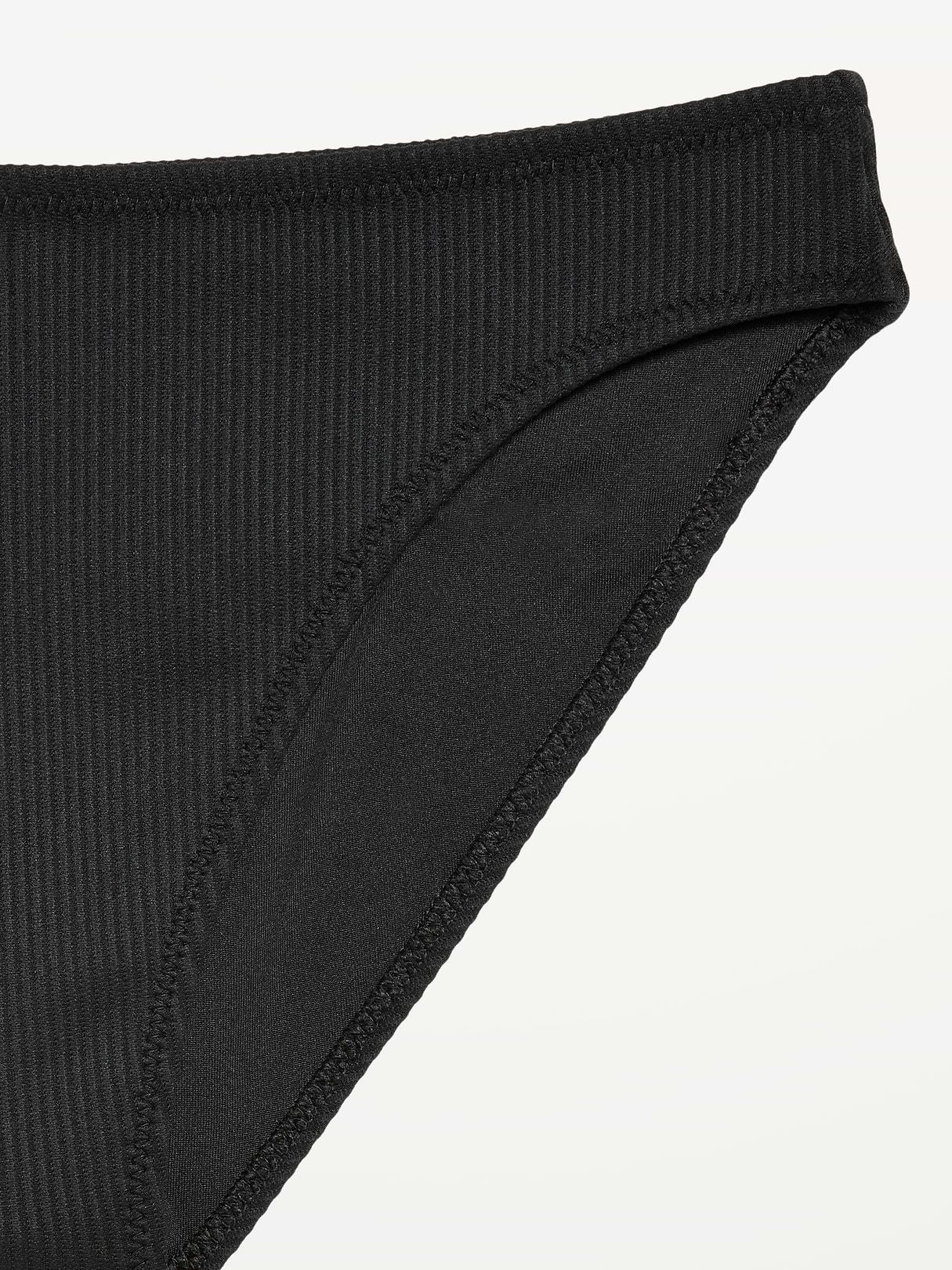 Mid-Rise Bikini Swim Bottoms - Black Jack