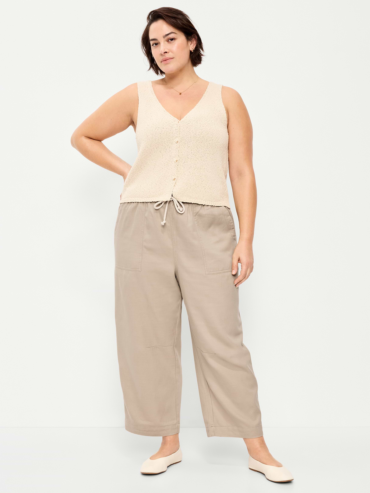 High-Waisted Utility Ankle Pants - A Stone's Throw