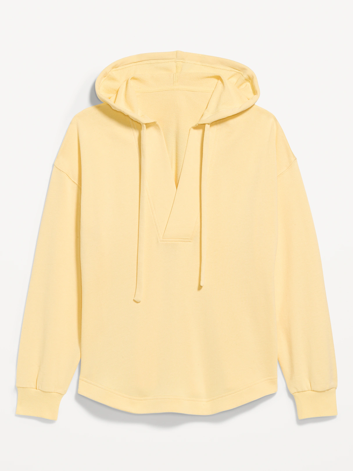 Oversized Tunic Beach Hoodie - Golden Straw