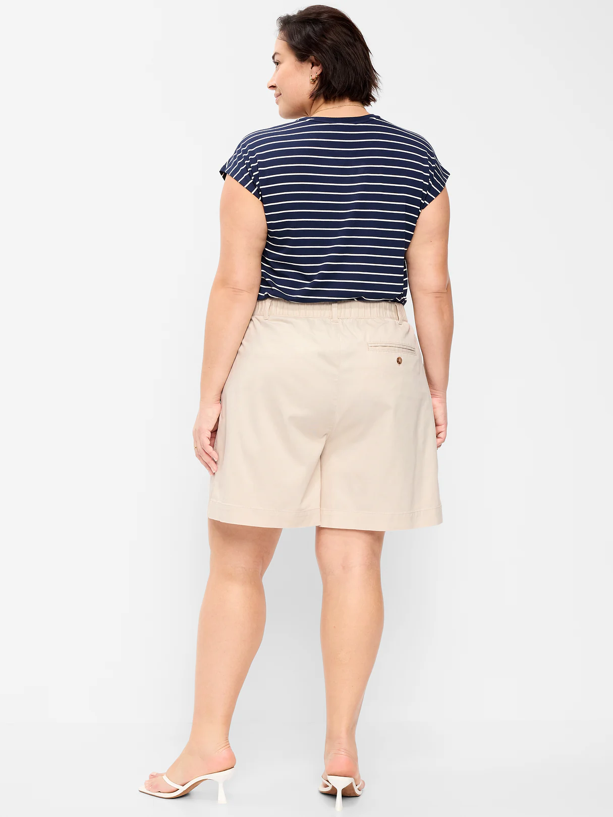 High-Waisted OGC Chino Shorts -- 6-inch inseam - Wish Bone