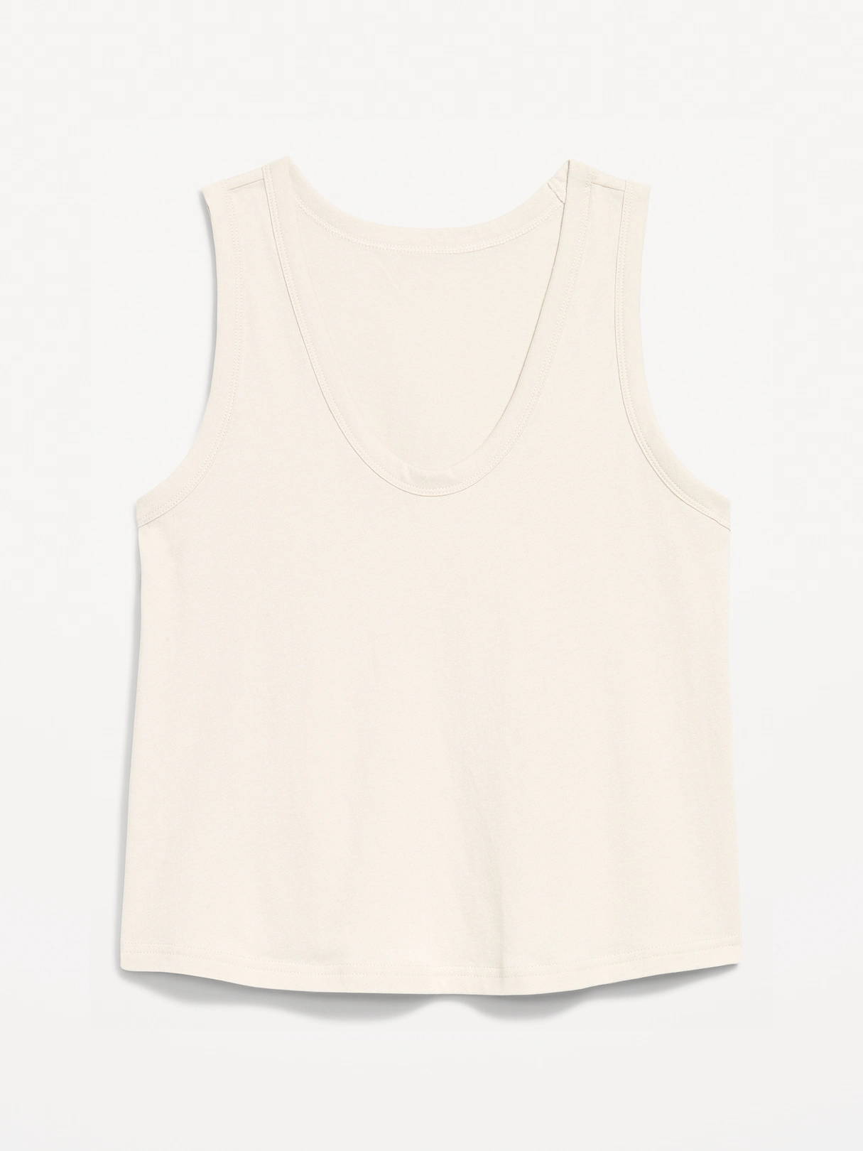 Relaxed Scoop-Neck Tank Top - Wish Bone