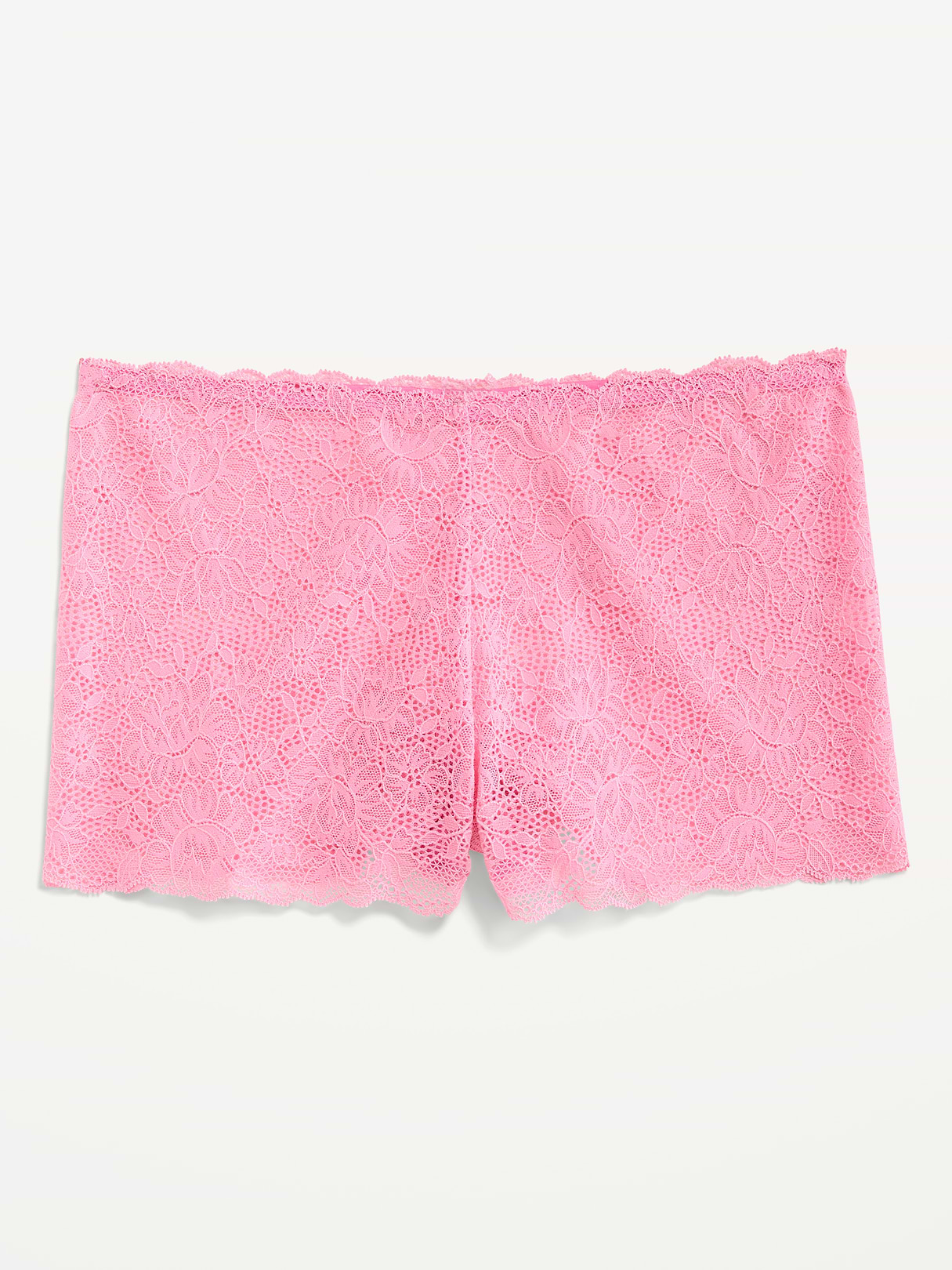Lace Boyshort Underwear - Hydrangea Pink