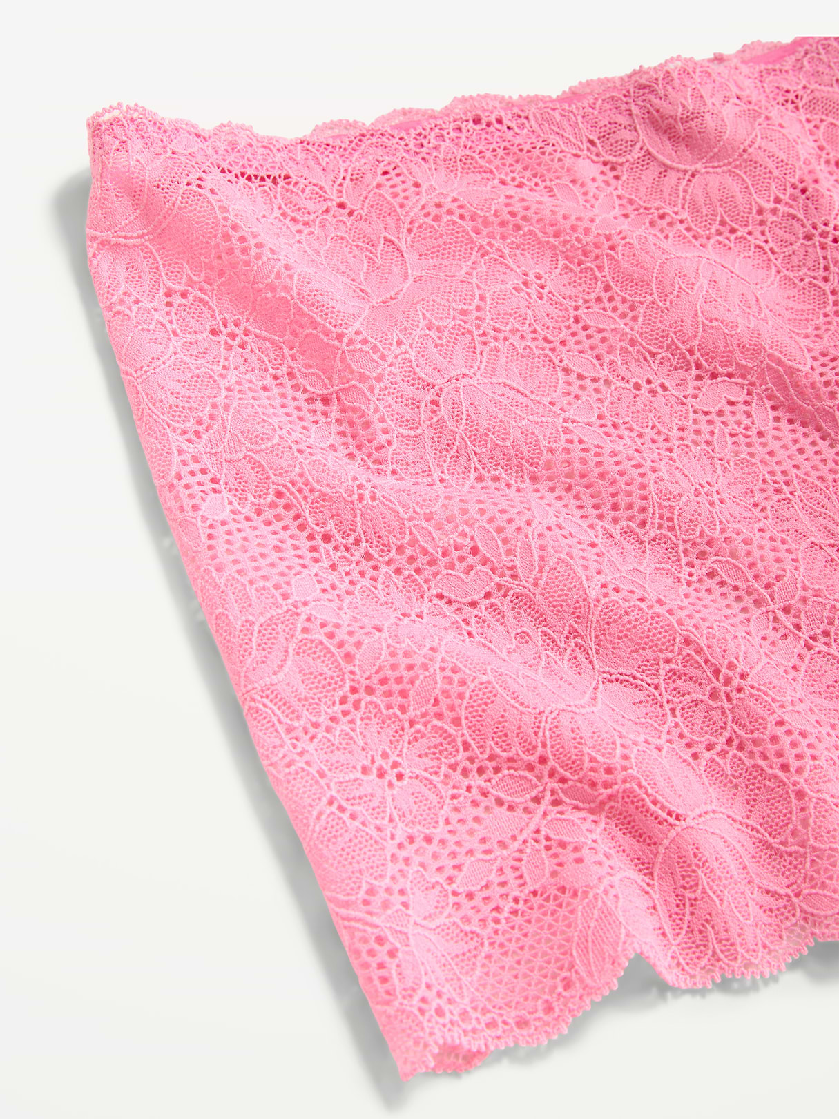 Lace Boyshort Underwear - Hydrangea Pink
