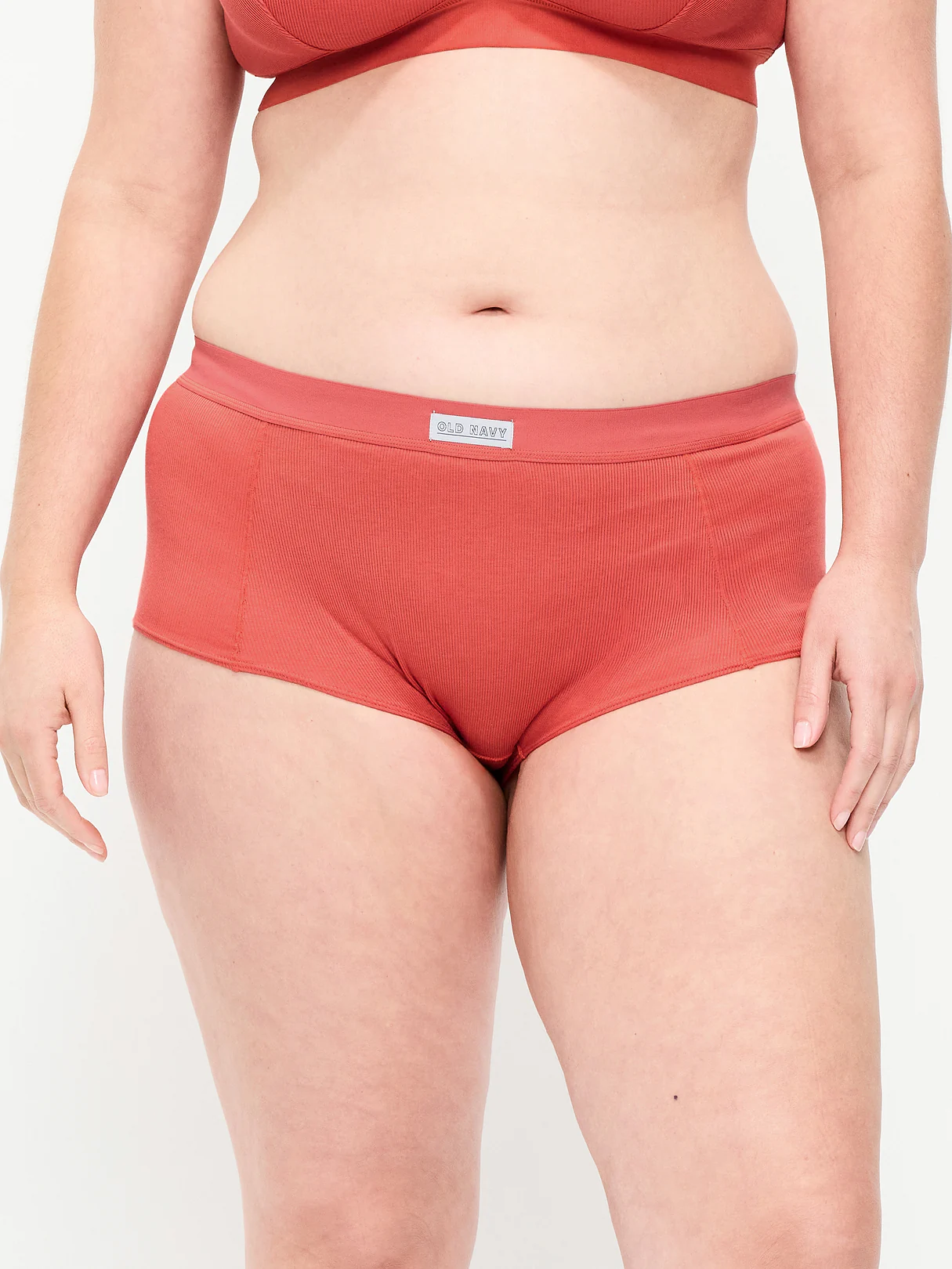 Ribbed Hipster Underwear - Cactus Bloom