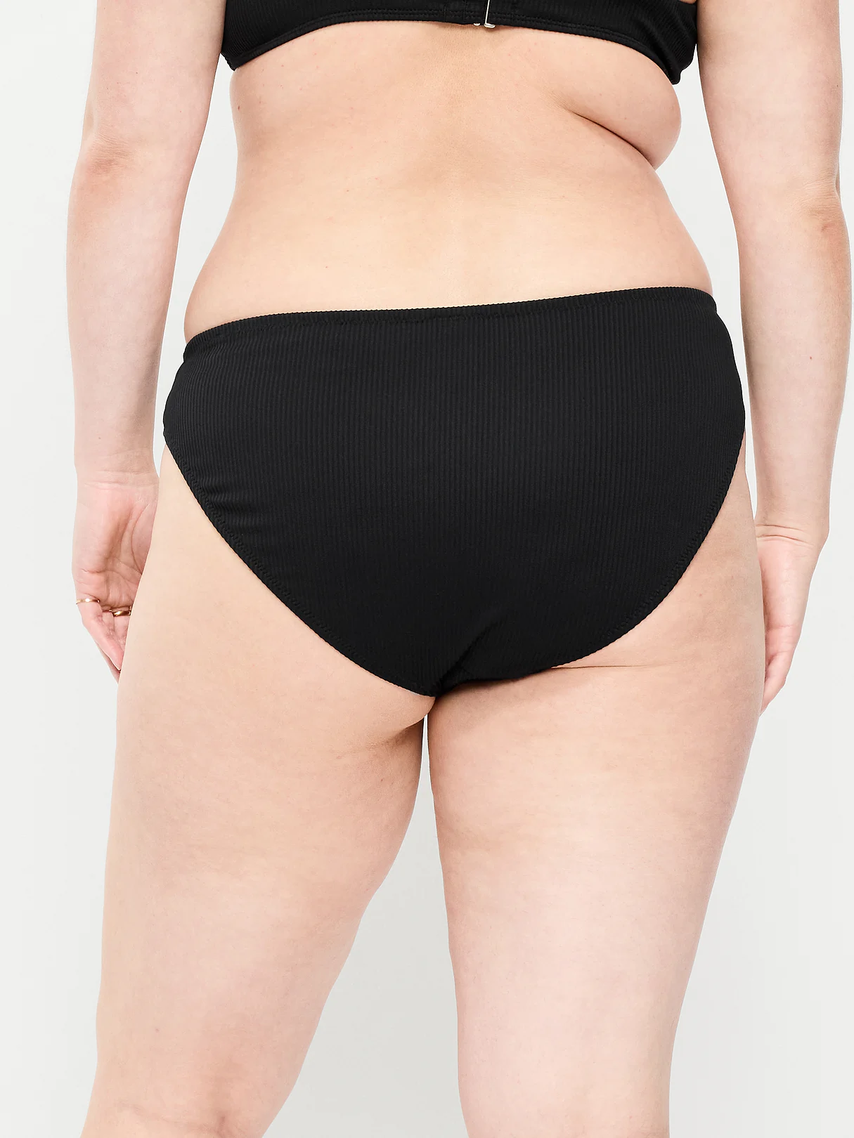 Mid-Rise Bikini Swim Bottoms - Black Jack