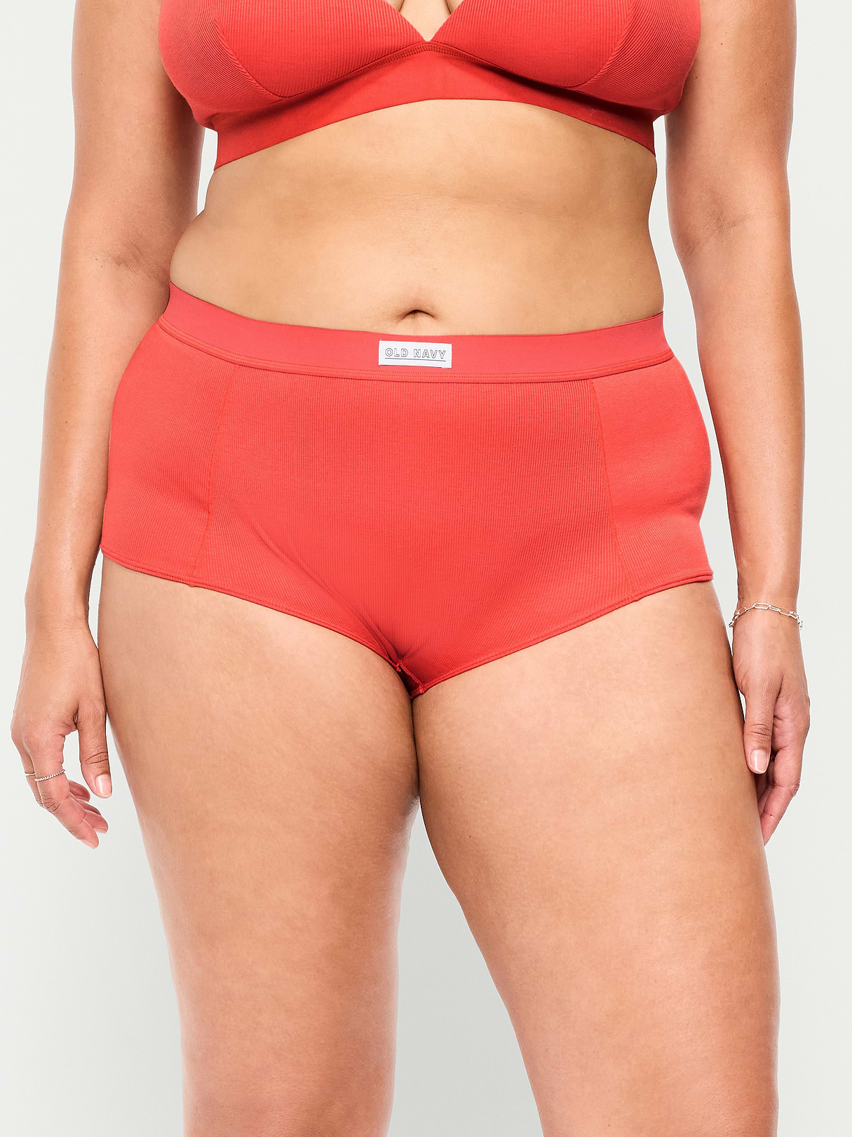 Ribbed Hipster Underwear - Cactus Bloom
