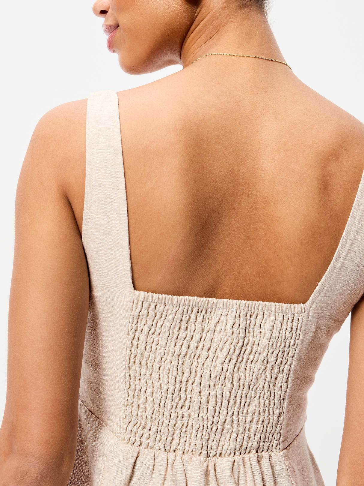 Fit & Flare Cami Mini Dress - Flax Linen
