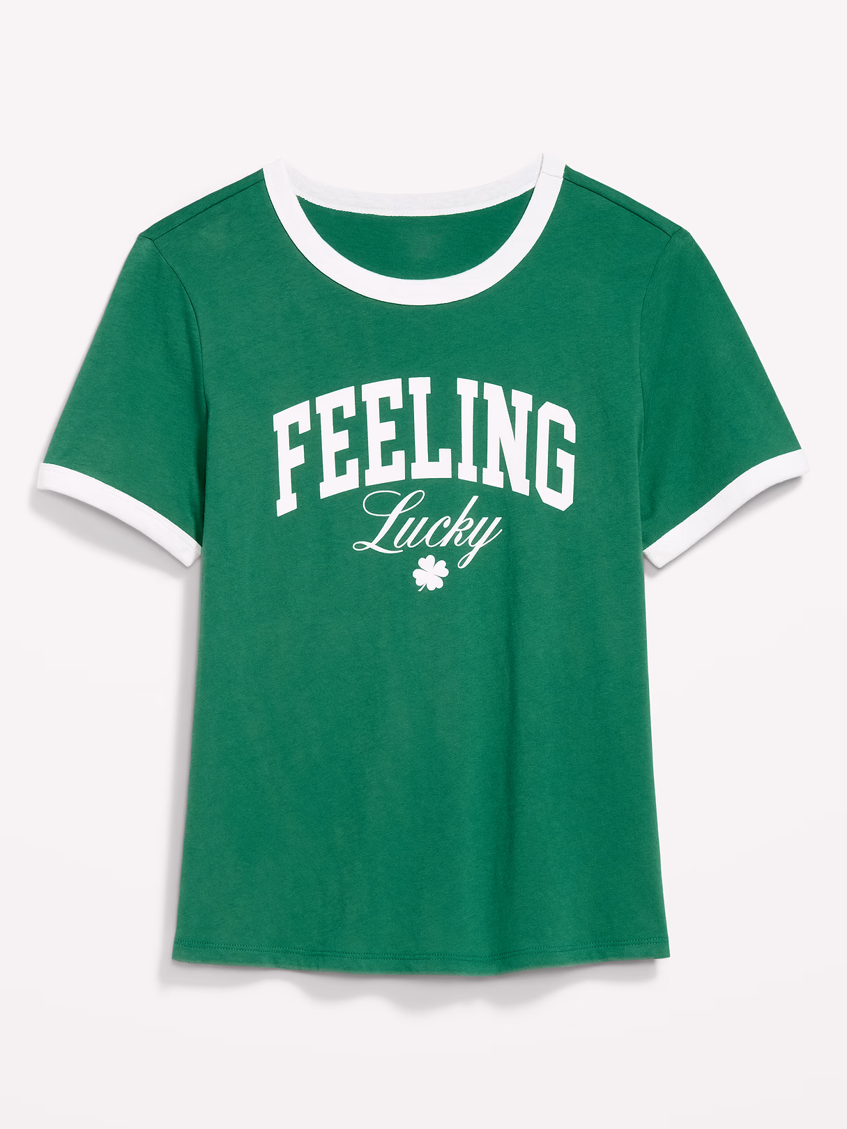 EveryWear Crew-Neck Graphic T-Shirt - Green Mangrove