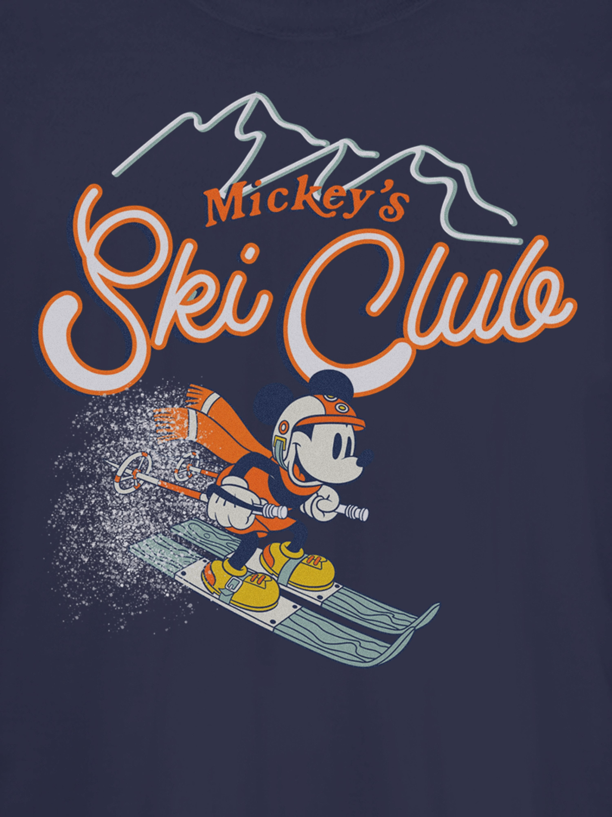 Disney Mickeys Ski Club Graphic T-Shirt - Navy