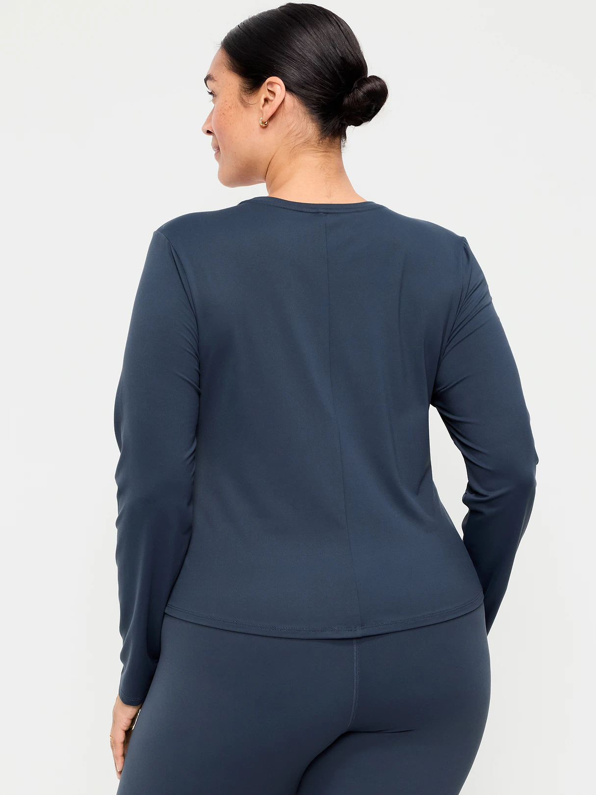 StudioSmooth Long-Sleeve Base Layer Top - Dusk Navy
