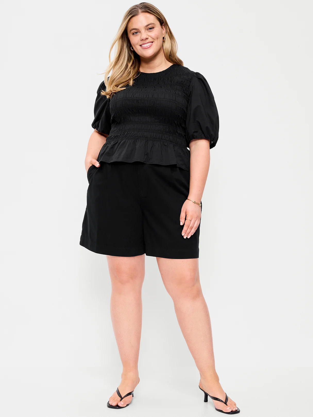 High-Waisted OGC Chino Shorts -- 6-inch inseam - Black Jack