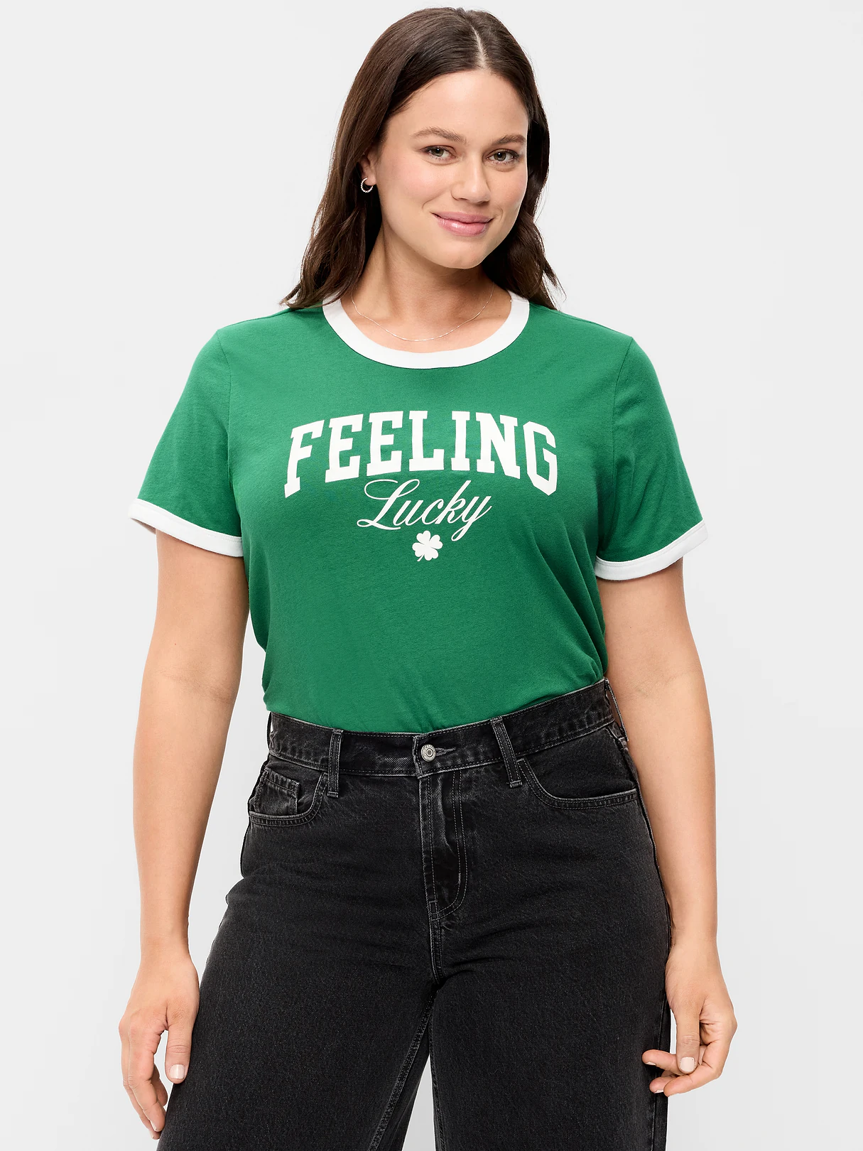 EveryWear Crew-Neck Graphic T-Shirt - Green Mangrove