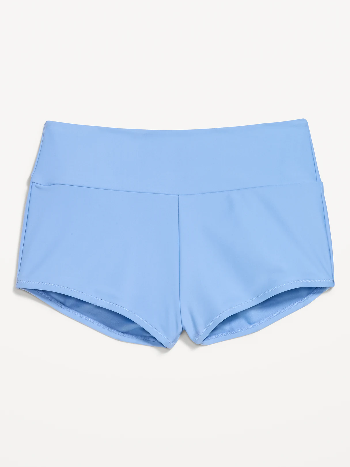 High-Waisted Retro Swim Bottoms - Lighthouse