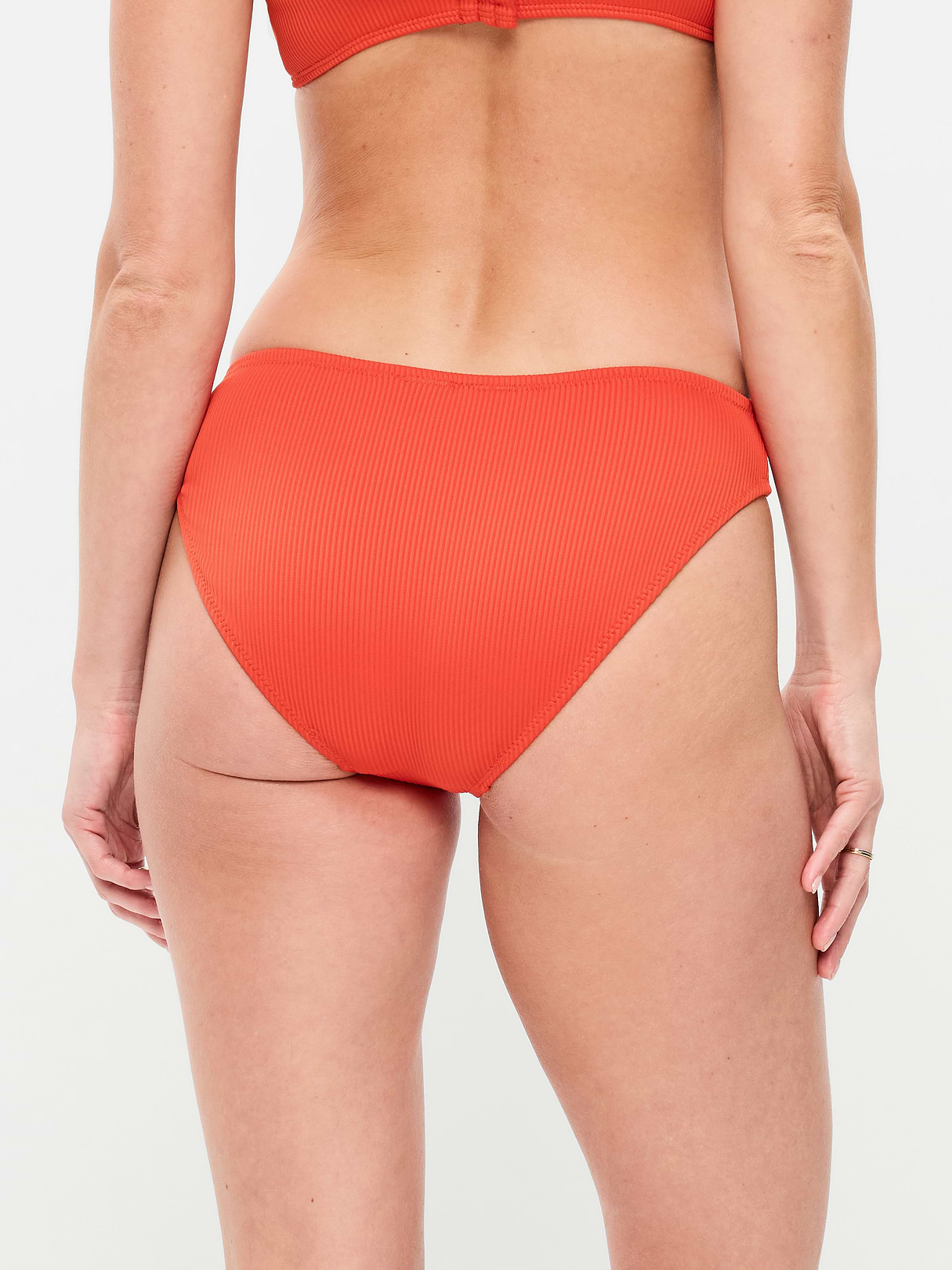 Mid-Rise Bikini Swim Bottoms - Ornament Orange