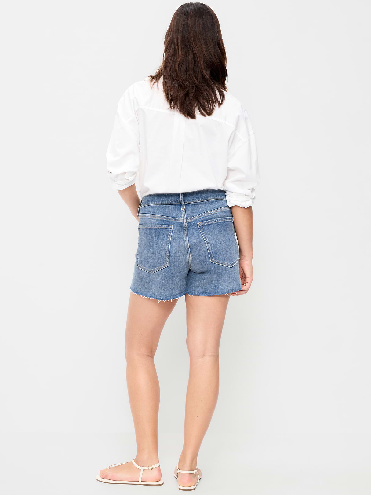 High-Waisted OG Jean Shorts -- 4-inch inseam - Too Blue