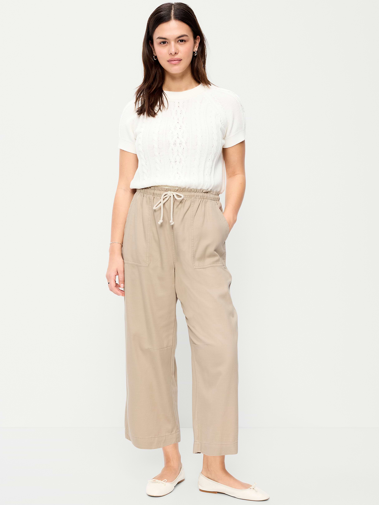High-Waisted Utility Ankle Pants - A Stone's Throw