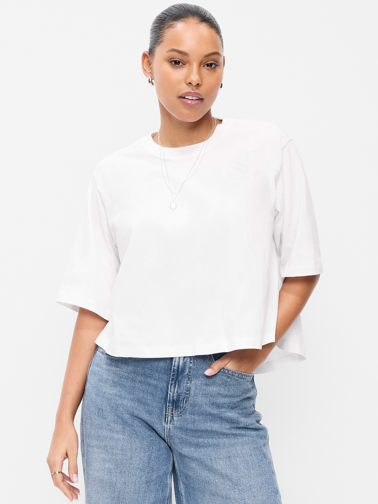 Short-Sleeve Trapeze T-Shirt - Calla Lilies
