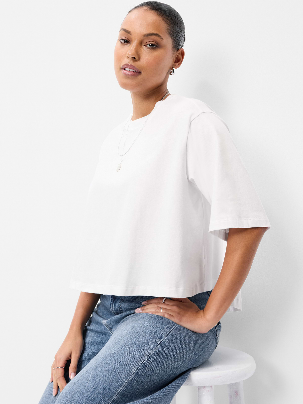 Short-Sleeve Trapeze T-Shirt - Calla Lilies