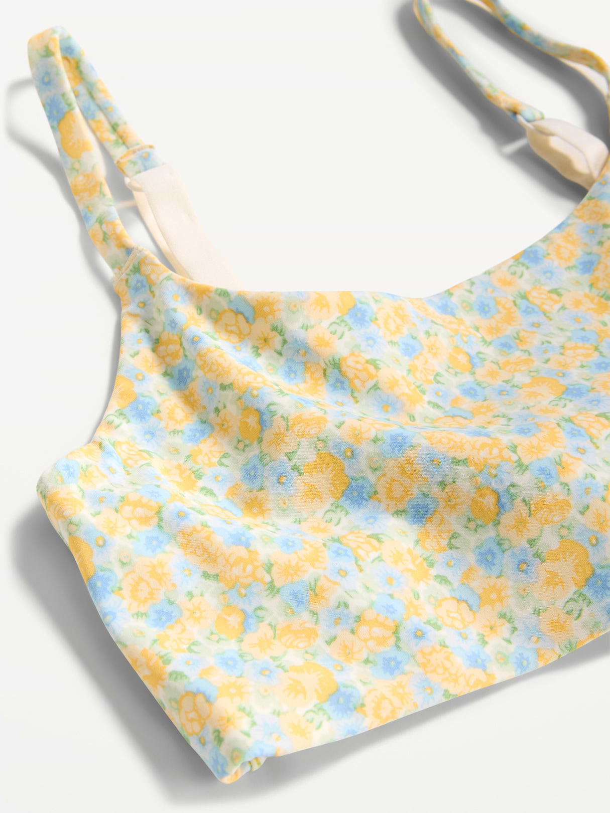 No-Show Bralette - Yellow Floral