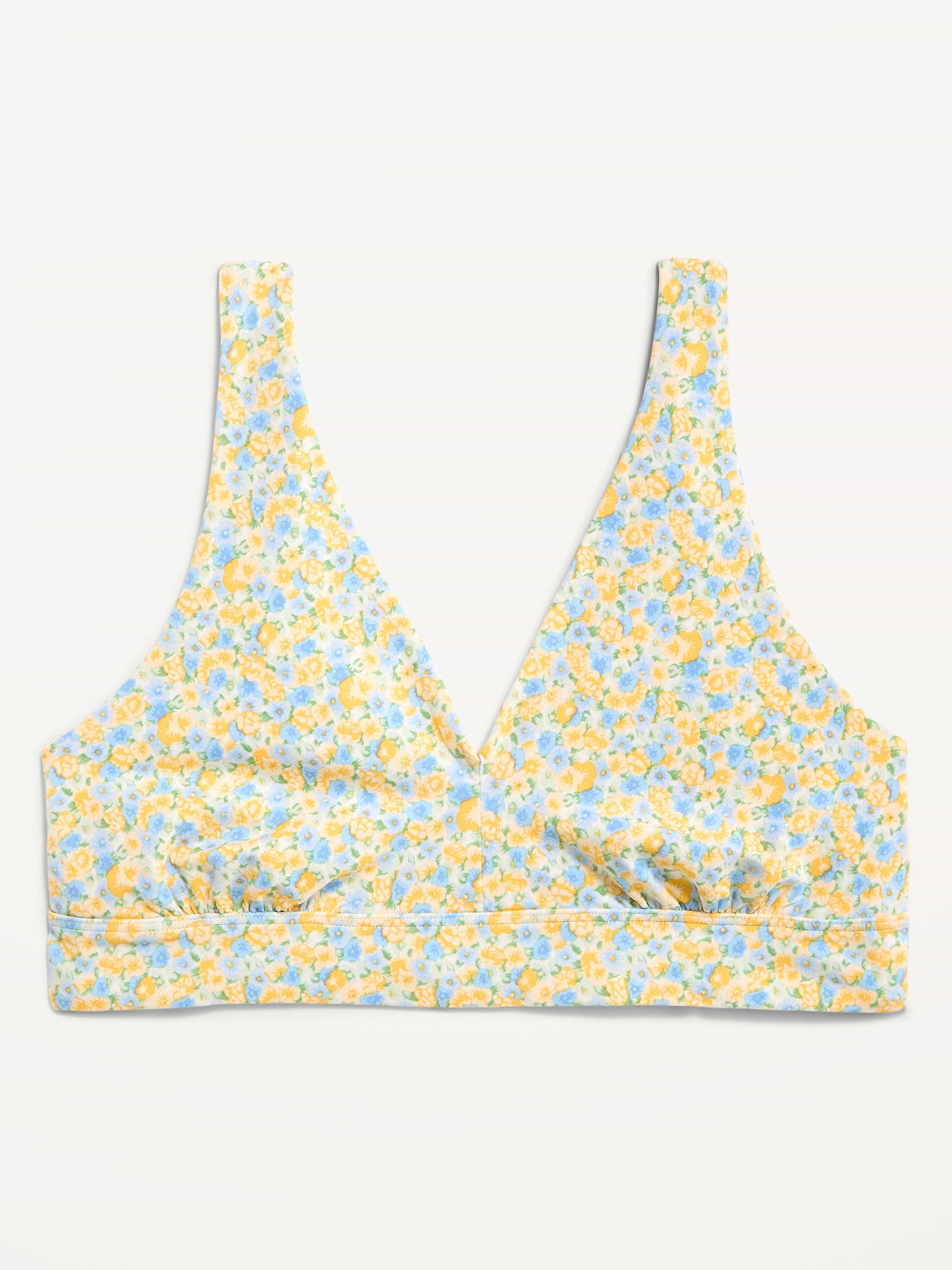 No-Show Bralette - Yellow Floral