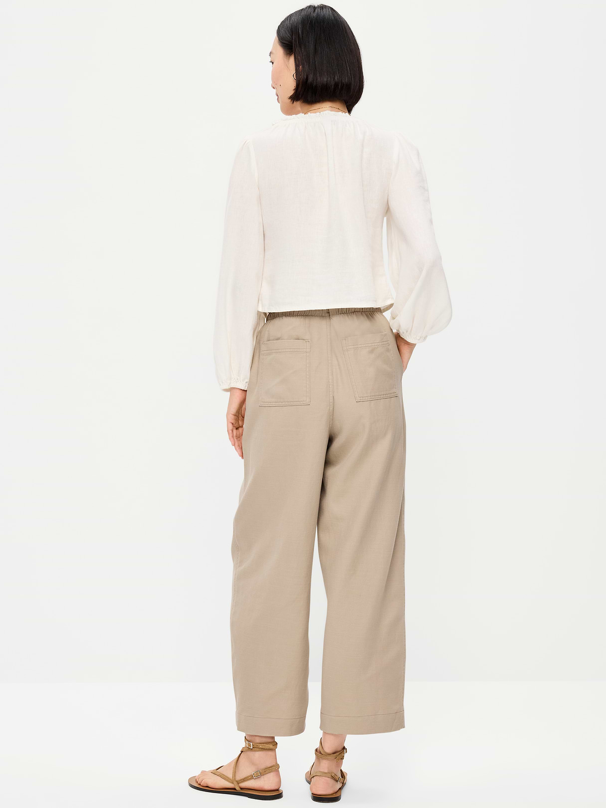 High-Waisted Utility Ankle Pants - A Stone's Throw
