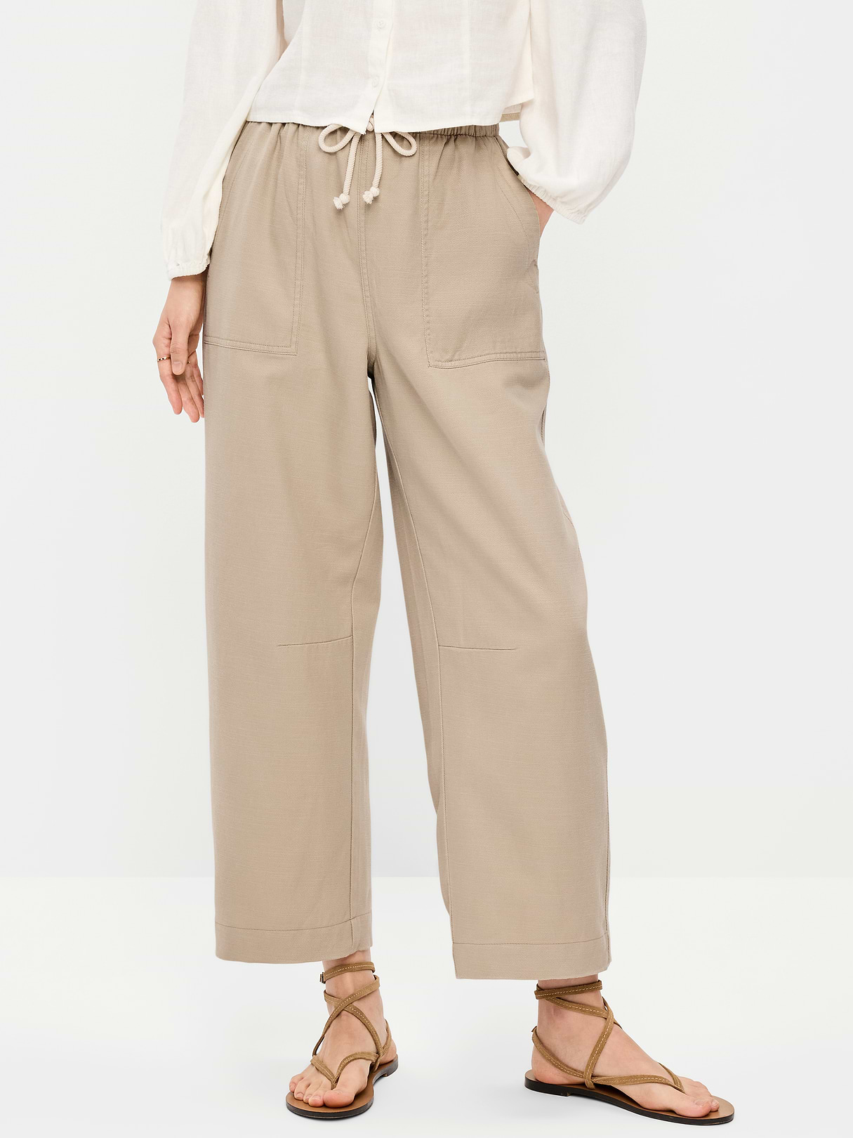 High-Waisted Utility Ankle Pants - A Stone's Throw