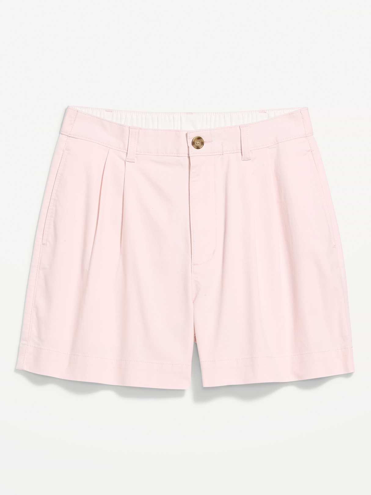 High-Waisted OGC Chino Shorts -- 4-inch inseam - Pastel Pink