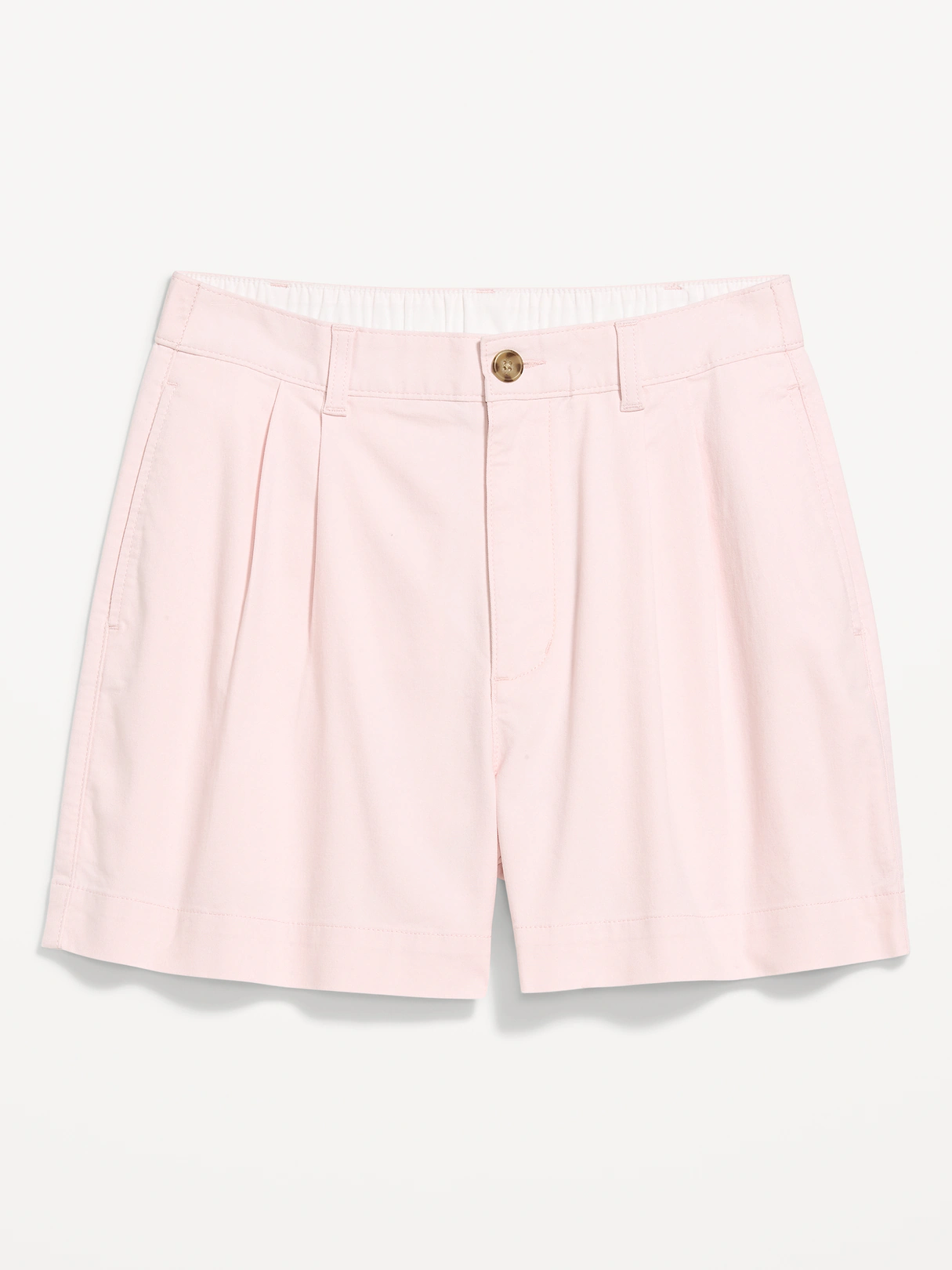 High-Waisted OGC Chino Shorts -- 4-inch inseam - Pastel Pink