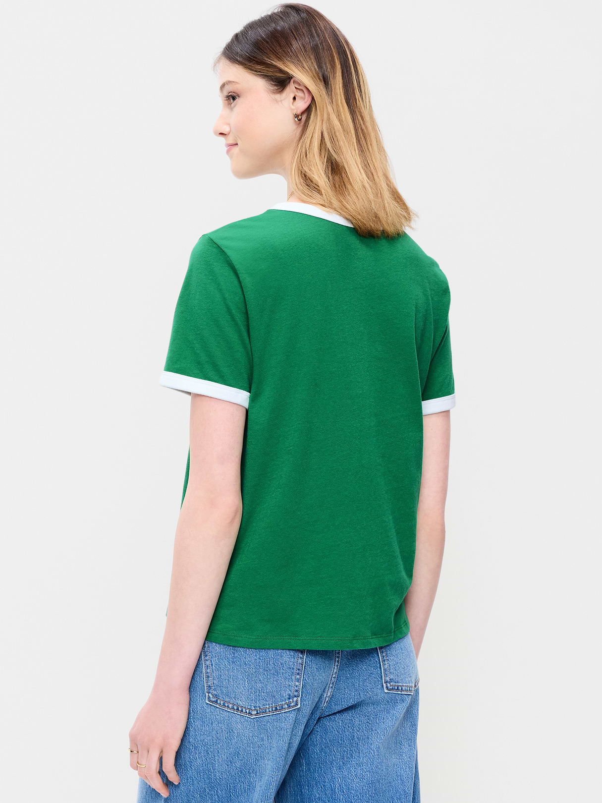 EveryWear Crew-Neck Graphic T-Shirt - Green Mangrove