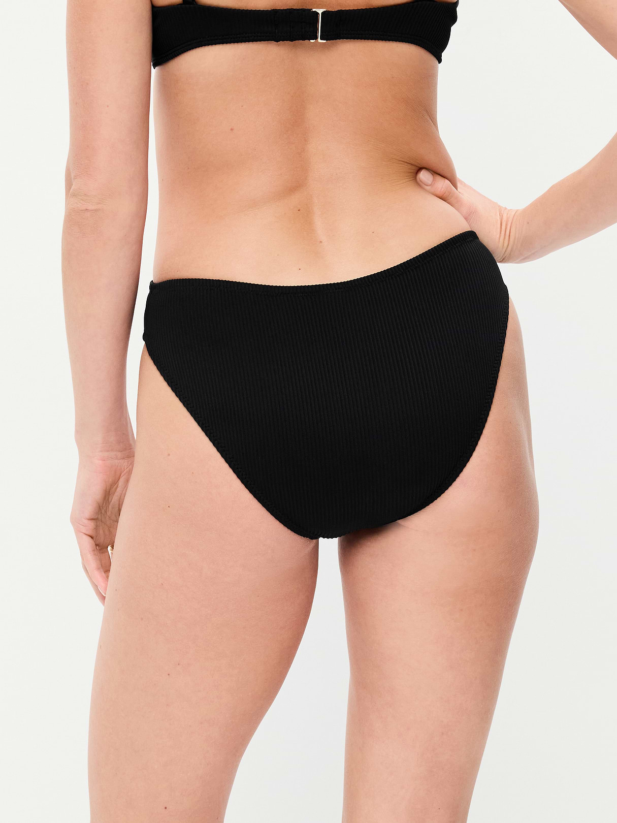 Mid-Rise Bikini Swim Bottoms - Black Jack