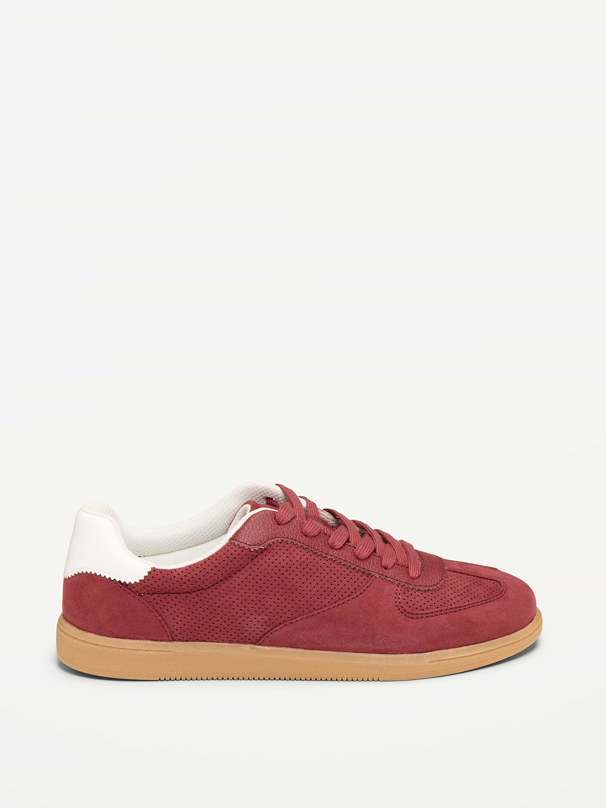 Lace-Up Sneakers - Wine Purple