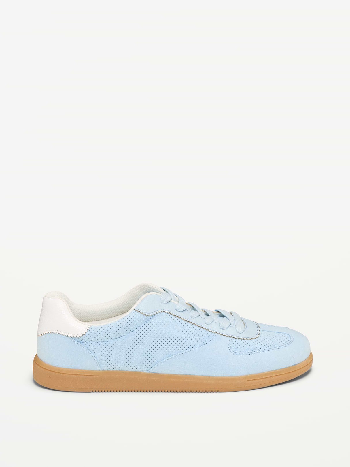 Lace-Up Sneakers - Light Blue