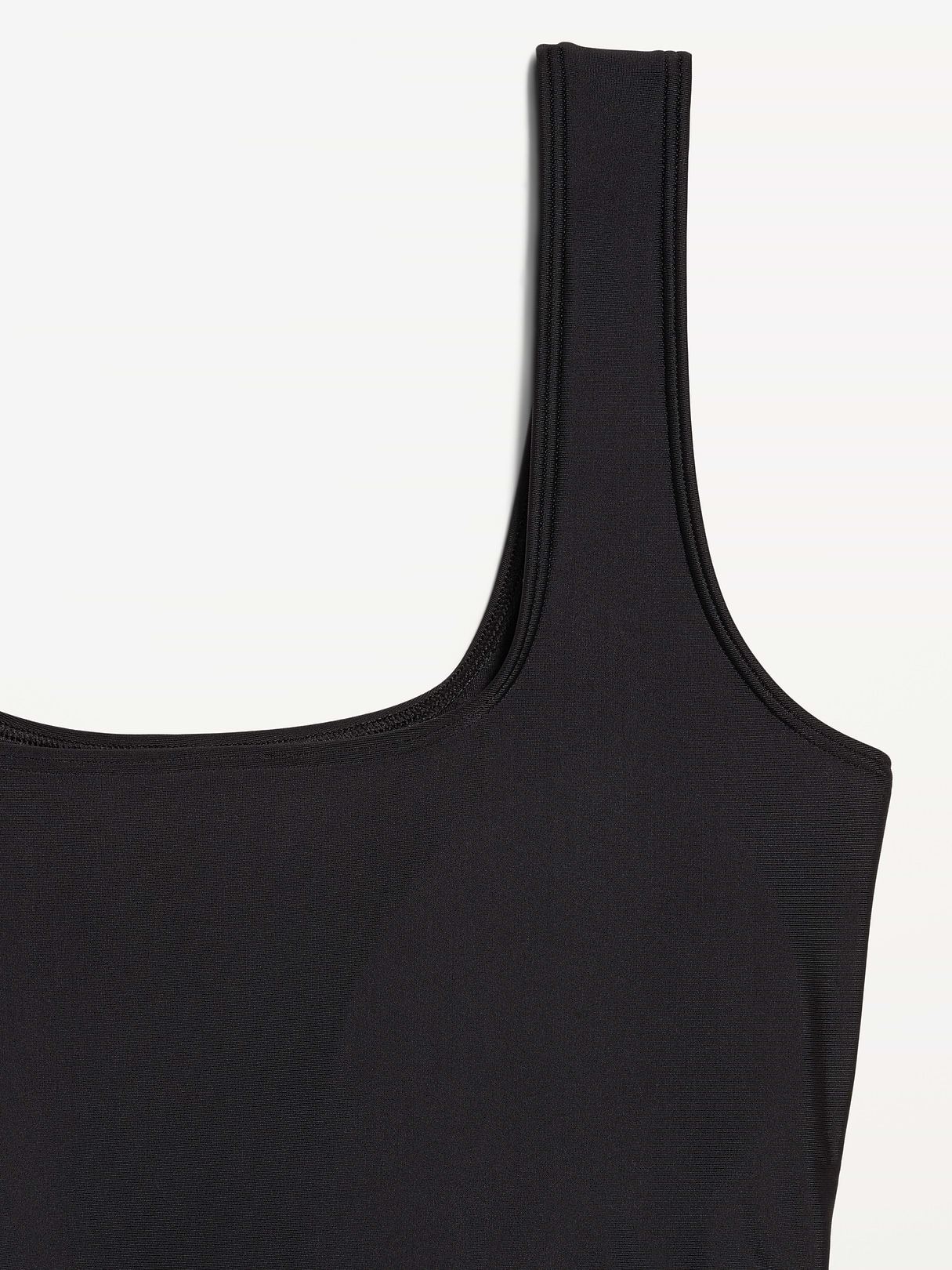 Pique Side-Tie Swim Dress - Black Jack